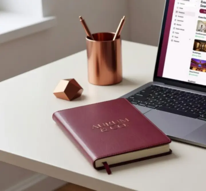 Modern online foglalási munkafolyamat illusztráció elegáns felülettel