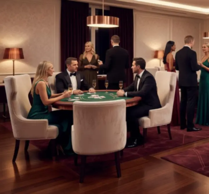 Elegáns, hangulatos casino-stílusú esti rendezvény