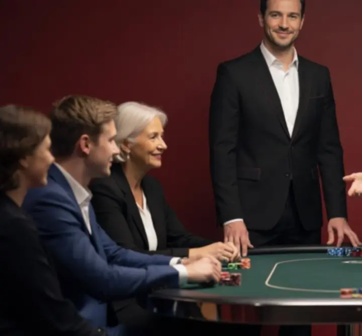 Profi póker hostok és krupiék, akik vezetik a játékot