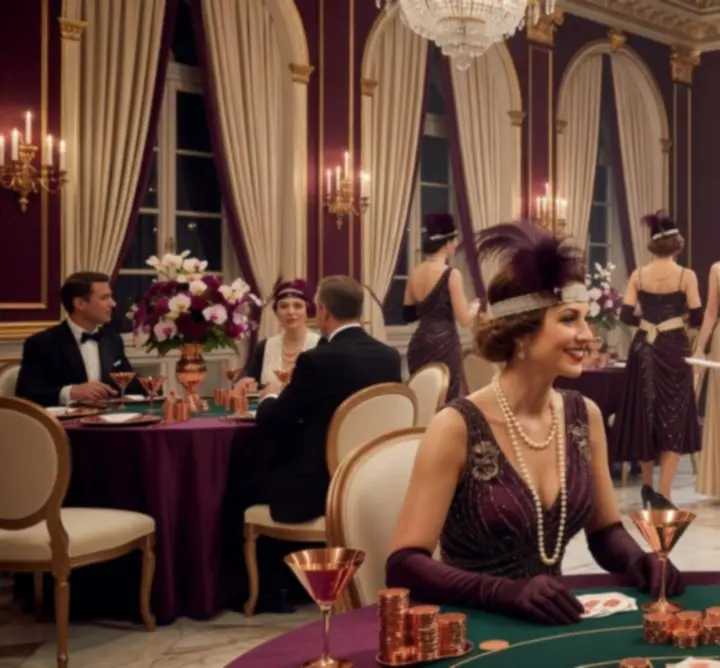 Great Gatsby stílusú tematikus kaszinó esemény